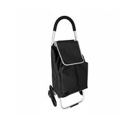 Relaxdays Einkaufstrolley Polyester Aluminium Schwarz Treppensteiger Klappbar 101 cm x 48 cm x 38 cm 2,5 kg