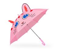 relaxdays Stockregenschirm Kinder Regenschirm "Katze"