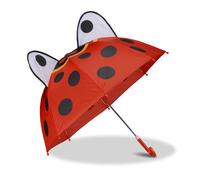 relaxdays Stockregenschirm »Kinderregenschirm mit 3D Motiv«, Rot