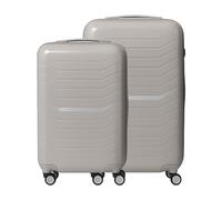 Relaxdays Kofferset 2-teilig Beige,Schwarz