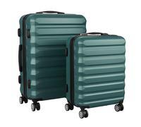 Relaxdays Kofferset 2-teilig Blau,Schwarz