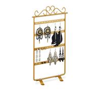 relaxdays Schmuckbaum »Ohrringhalter für Stecker«, Gold