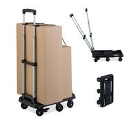 Relaxdays Plattformwagen Eisen Schwarz Klappbar 102 cm x 32 cm x 60 cm