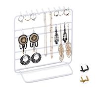 relaxdays Schmuckständer »Schmuckständer Ketten und Ohrringe«, Weiß