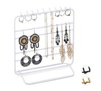 relaxdays Schmuckständer »Schmuckständer Ketten und Ohrringe«, Weiß