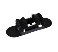 Relaxdays Schuhabstreifer mit Rundum-Bürsten, Fußabtreter Außenbereich, robuste Borsten, Bodenbefestigung, schwarz - schwarz Multi-material 10051249_0