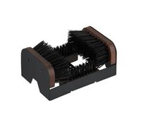 Relaxdays Schuhabstreifer mit Rundum-Bürsten Braun,Schwarz