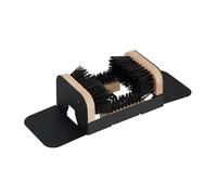 Relaxdays Schuhabstreifer mit Rundum-Bürsten Hellbraun,Schwarz