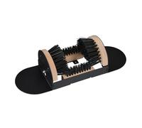 Relaxdays Schuhabstreifer mit Rundum-Bürsten, Fußabtreter Außenbereich, robuste Borsten, Bodenbefestigung, schwarz/natur - mehrfarbig Multi-material 10049608_0