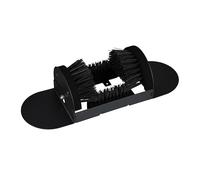Relaxdays Schuhabstreifer mit Rundum-Bürsten, Fußabtreter Außenbereich, robuste Borsten, Bodenbefestigung, schwarz - schwarz Multi-material 10051249_0