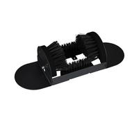 Relaxdays Schuhabstreifer mit Rundum-Bürsten, Fußabtreter Außenbereich, robuste Borsten, Bodenbefestigung, schwarz - schwarz Multi-material 10051249_0