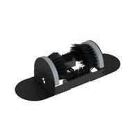 Relaxdays Schuhabstreifer mit Rundum-Bürsten Grau,Schwarz