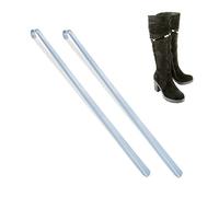 Relaxdays Schuhanzieher aus Metall, silber, Aluminiumbeschichtet, 2 Stück, Länge: 70cm