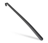 Relaxdays Schuhlöffel Metall, komfortabel, stabil, 60 cm lang, großer Schuhanzieher, zum Aufhängen, mit Griff, schwarz