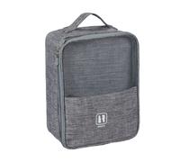 Relaxdays Schuhtasche Stoff Grau Meliert Für 2 Paar Schuhe 30 cm x 23 cm x 13 cm 300 g