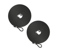 Relaxdays Schwarzes Gummiseil im 2er Set Schwarz