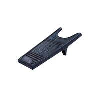 Relaxdays Stiefelknecht Gusseisen, antiker Schuhabzieher, rutschfest, HBT 7,5x29x12 cm, Stiefelzieher Outdoor, Graubraun