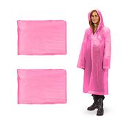 relaxdays unisex Regenmantel pink Einheitsgröße 2 St. 1 Pack = 2 St.