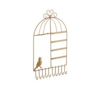 Relaxdays Wandschmuckhalter Metall Gold 44,5 x 25,5 x 4,5 cm 0,33 kg