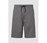 Bermudas S.OLIVER, Herren, Gr. 32, N-Gr, grau (mid grau), Web, Obermaterial: 100% Baumwolle, Strukturmuster, regular fit knielang, Hosen Bermudas, Sommerhose mit Struktur Muster (44718159-32) mid grau