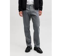 Chinohose JACK & JONES "JPSTKANE DYLAN CHINO", Herren, Gr. 31, Länge 34, castlerock, Web, Obermaterial: 98% Baumwolle, 2% Elasthan, unifarben, regular fit knöchellang, Hosen Chinohose (88050802-31) ca