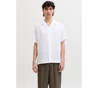 JACK & JONES Premium Regular Fit Leinenhemd Modell 'LAWRENCE' in Weiss, Größe L