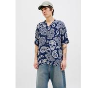 Relaxed Fit Hawaii-hemd S Blau