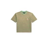 Polo Ralph Lauren Relaxed Fit Striped T-Shirt Outback Green Braun L