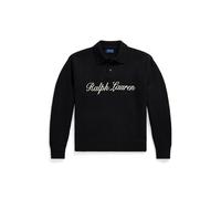 Relaxed-Fit Logo-Wollpullover mit Alpaka M Black