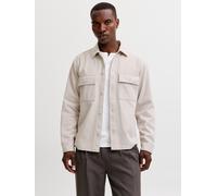 Relaxed Fit Overshirt XL Grau