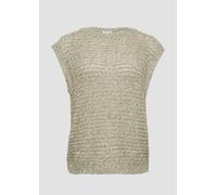 s.Oliver RED LABEL Relaxed Fit Pullunder aus Ajour-Strick in Beige, Größe 36