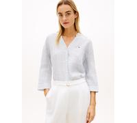 Relaxed Fit Pure Linen Half Sleeve Shirt Beige XL