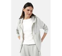 Relaxed-Fit-Sweatjacke im Fabricmix grau 36