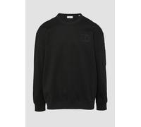 Relaxed-Fit-Sweatshirt mit Ärmeltasche S schwarz 2157219.9999.S