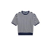 Polo Ralph Lauren Striped Short Sleeve Sweater Newport Navy/White Blau XL