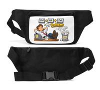 Relaxed Man Deleting Life Stressors Unisex Hüfttasche schwarz