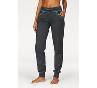 BENCH. LOUNGEWEAR Relaxhose Damen anthrazit-petrol Gr.36/38