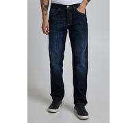 Relaxhose BLEND "BHRock", Herren, Gr. 29, Länge 34, blau (dunkelblau), Jeans, 98% Baumwolle, 2% Elasthan, unifarben, regular fit normal, Hosen Relaxhose, Jeanshose mit normalem Bund und geradem Bein -