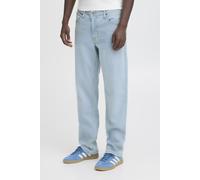 Relaxhose BLEND "BHRock", Herren, Gr. 33, Länge 34, blau (bleach blau length 34), Jeans, 98% Baumwolle, 2% Elasthan, unifarben, regular fit normal, Hosen Relaxhose, Jeanshose mit normalem Bund und ger
