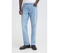 Relaxhose BLEND "BHRock", Herren, Gr. 36, Länge 32, denim light blau, Denim/Jeans, 99% Baumwolle, 1% Elasthan, unifarben, Basic, normal normal, Hosen Relaxhose, Jeanshose mit normalem Bund und geradem