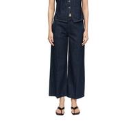 Relaxhose COMMA, Damen, Gr. 42, N-Gr, blau, Web, Obermaterial: 100% Baumwolle, unifarben, relaxed fit lang, Hosen Relaxhose, mit Taschen (19593240-42) blau