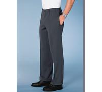Relaxhose DANNECKER, Herren, Gr. 58, Normalgrößen, grau (anthrazit), 80% Polyacryl, 20% Baumwolle, unifarben, lang, Hosen Relaxhose (707458-58) anthrazit