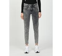 Relaxhose GANG "GANG Hosen Relaxed 94AMELIE CROPPED", Damen, Gr. 31, Normalgrößen, schwarz (schwarz brina), 98% Baumwolle, 2% Elasthan, Hosen Relaxhose (15480144-31) schwarz brina