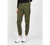Relaxhose GANG "GANG Hosen Relaxed 94GERDA CARGO", Damen, Gr. 28, Einheitsgröße, grün (avocado), Stoff, 60% Baumwolle, 35% Viskose, 5% Elasthan, Hosen Relaxhose (58096664-28) avocado