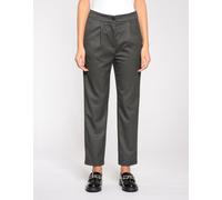 Relaxhose GANG "GANG Hosen Relaxed 94STELLA CROPPED", Damen, Gr. 26, grau (anthrazit), 64% Polyester, 34% Viskose, 2% Elasthan, Hosen Relaxhose (89874520-26) anthrazit