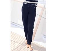 Relaxhose H.I.S Gr. 32/34, N-Gr, blau (marine) Damen Hosen Freizeithosen im maritimen Stil (41377812-32)
