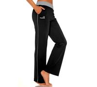 Relaxhose KANGAROOS Gr. 52/54, N-Gr, schwarz-weiß (schwarz, weiß, weiß) Damen Hosen (216526-52) schwarz, weiß, weiß