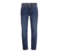 Relaxhose LERROS "LERROS BAXTER 5-Pocket-Denim, RELAXED FIT, unifarben", Herren, Gr. 30, Länge 34, mid blau used wash, 99% Baumwolle, 1% Elasthan, regular fit, Hosen (31651041-30) mid blau used wash