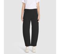Relaxhose MAC "Baggy Smart Jerseyhose", Damen, Gr. 38, N-Gr, schwarz, Web, Obermaterial: 63% Viskose, 33% Polyamid, 4% Elasthan, unifarben, normal knöchelfrei, Hosen Relaxhose, im 5-Pocket-Style (8221