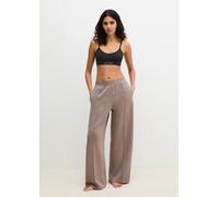 Relaxhose MARC O'POLO "Modal Allure", Damen, Gr. M (40), N-Gr, braun (driftwood), Jersey, Obermaterial: 50% Polyester, 43% Modal, 7% Elasthan, lang, Hosen Relaxhose, Regular Fit, elastischer Bund (136